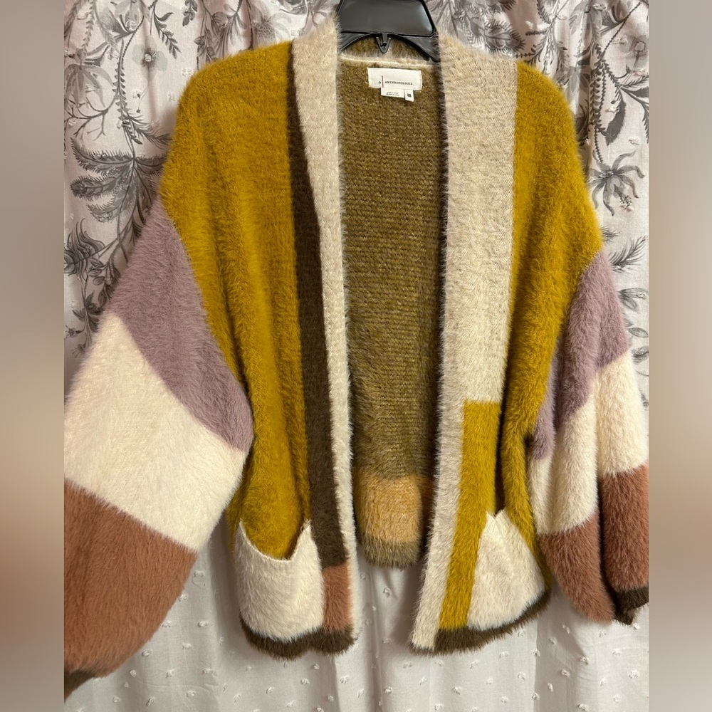 Anthropologie fuzzy sweater- one size!